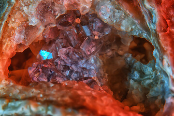 quartz crystals in nature druse gem gemstone