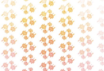 Light Yellow, Orange vector hand painted texture.