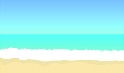 Fototapeta na wymiar 海と砂浜の背景