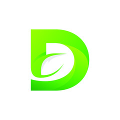 Letter Leaf Logo design