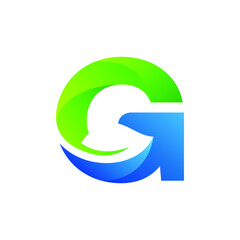 Letter Leaf Logo design