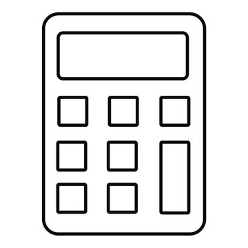 Calculator Outline Vector