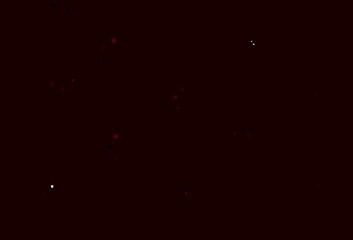 Light Red vector backdrop with lines, circles, rhombus.