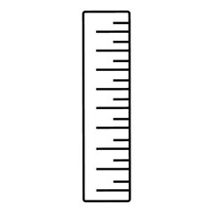 Ruler Outline vector