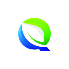 Letter Leaf Logo design