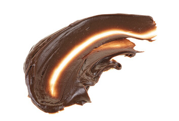 Chocolate cream with hazelnut isolated on a white background