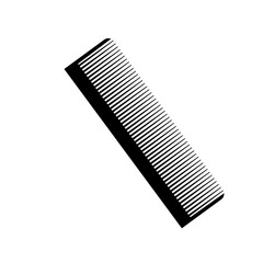 Scissors and comb logo icon illustration design