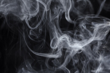 smoke on black