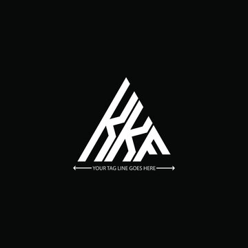 KKF letter logo creative design. KKF unique design