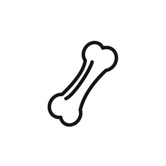 Bone line icon isolated vector illustration. Clipart.