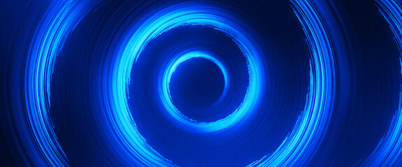 Neon blured particles cicles at motion . swirl trail effect . Abstract Luminous rings with sparkling . Abstract lights at motion . Light painting object
