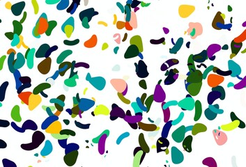 Light multicolor, rainbow vector background with abstract forms.