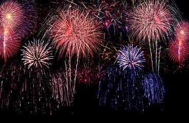 firework on black background