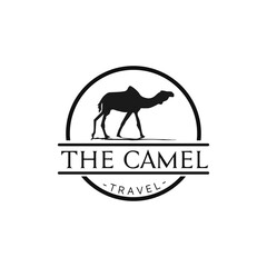 Camel on a Long Journey Logo , Mascot, T-Shirt Design Illustration