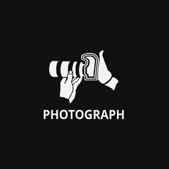 Camera Lens Photography Logo, Mascot, or T-Shirt Design Illustration