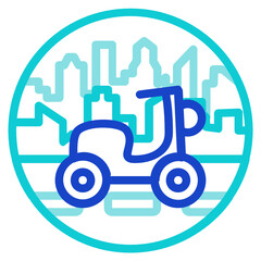 Motorbike ,City Tourism outline icon.