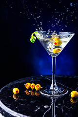 martini with lime