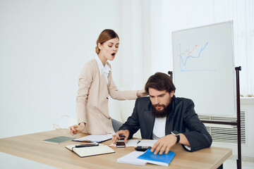 work colleagues office communication business communication