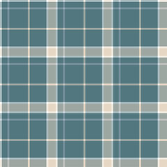 Plaid seamless pattern. Vector background of textile ornament. Flat fabric design.