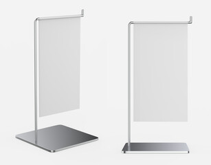 A4 A3 PVC PP paper Table Top Set Stand Mini Roll Up Banner,Pull Up Banner Standee Banner Stand,Table Banner Stand,Banner Stands Product. 3d render illustration