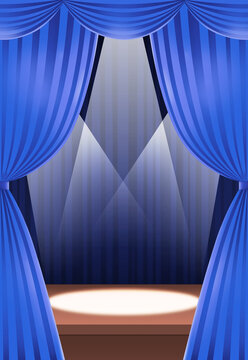 スポットライトに照らされた舞台 イラスト背景 縦 Stock Illustration Adobe Stock
