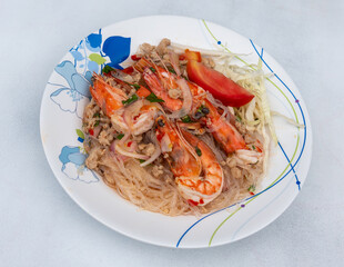 Spicy Thai Salads with Noodles
