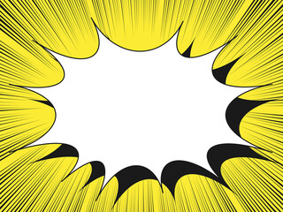 Cartoon speech bubbles (bursts) saturated linework background5