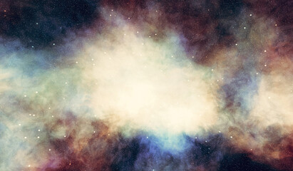 Fototapeta na wymiar Nebula galaxy sky