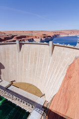 Glen Canyon Dam in Page Arizona