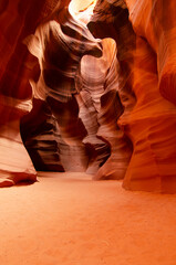 Antelope Canyon 2013 in Page Arizona. Orange light and shadows