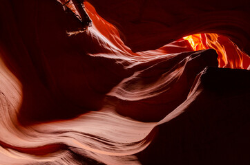 Antelope Canyon 2013 in Page Arizona. Orange light and shadows