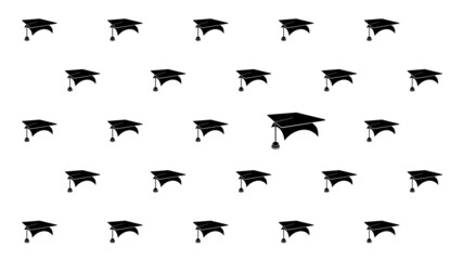 Mortarboard Pattern Background