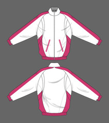retro vintage windbreaker jacket template © Ronillo