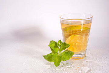 fruity summerdrink with citrus fruits