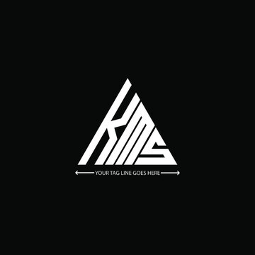 KMS letter logo creative design. KMS unique design