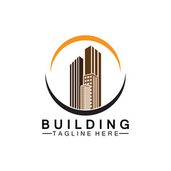 Building logo vector illustration design,Real Estate logo template, Logo symbol icon