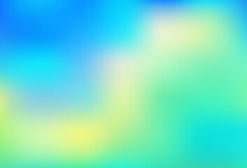 Light Blue, Yellow vector abstract blurred template.