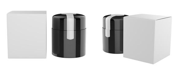 Elegant cosmetic or skin care on white background. cosmetic  mock up. Beautiful cosmetic template for ads. Makeup products brand. 3d illustration