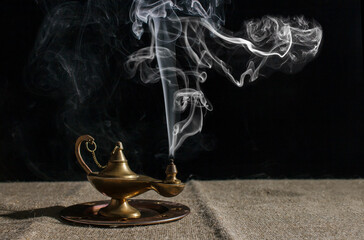 aladdin's magic lamp smokes