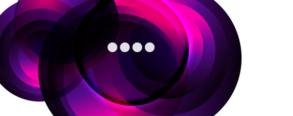 Fluid gradients, swirls and circles. Bright color lines. Vector Illustration For Wallpaper, Banner, Background, Landing Page