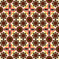 Australian aboriginal style dotted pattern - 447236373
