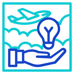 Idea ,Business Travel outline icon.
