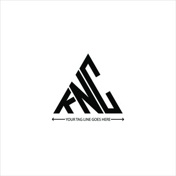 KNC letter logo creative design. KNC unique design