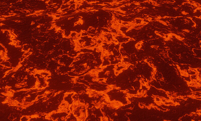 3D Abstract basalt lava flow.