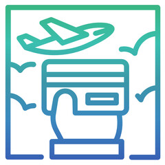 Payment ,Business Travel gradient icon.