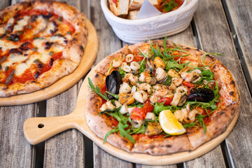 seafood pizza coasta italian style