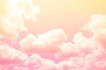 Abstract sky and cloud background in pastel, colorful colored