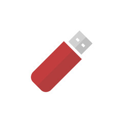 usb flash drive icon with long shadow