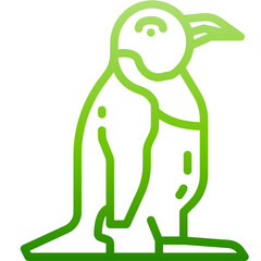 penguin gradient icon