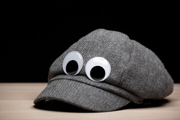 image of cap dark background